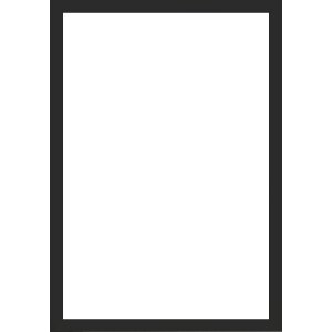 Вальтер деревяна рамка Валенсія прозоре скло чорне 40x50 см