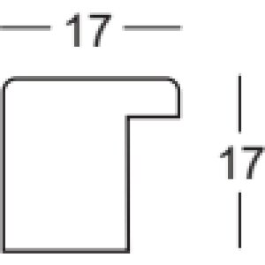 Деревяна рамка Walther Barcelona 30x30 см чорне прозоре скло