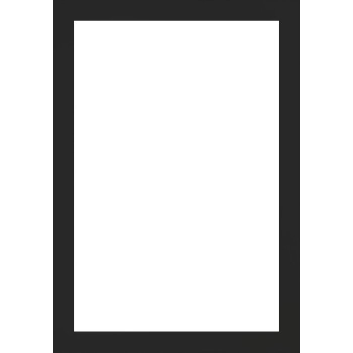 Деревяна рамка для вальтера Tarassa 35x100 см чорне прозоре скло