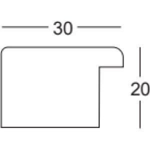 Деревяна рамка Walther з дуба Кордова структура чорна 14,8x21 см прозоре скло