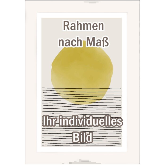 Деревяна рамка для вальтера Sabadell 13x13 см біле прозоре скло