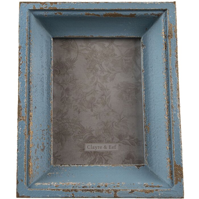 Рамка для картин Clayre & Eef 2F0861 Синя 21x6x26 см - 10x15 см