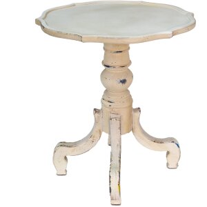 Clayre & Eef 5H0537 Боковой столик белый Ø...