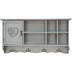 Настінна полиця Clayre & Eef 5H0571 80x15x40 см синя...