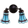 Настінний світильник Clayre & Eef 5LL-6213 Tiffany синій, червоний 30x23x23 см E14-max 2x25W