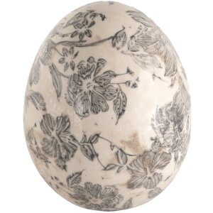 Clayre & Eef 6CE1451S Декоративное яйцо серое,...