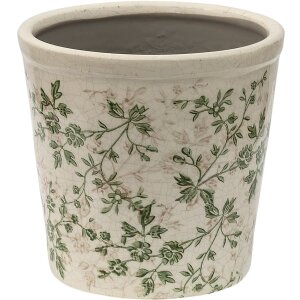 Горщик для квітів Clayre & Eef 6CE1457L Зелений,...