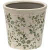 Горщик для квітів Clayre & Eef 6CE1457L Зелений, коричневий, бежевий Ø 16x16 см