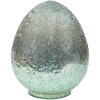 Clayre & Eef 6GL3527 Украшение Яйцо Синее Стекло 13x13x19 см