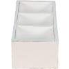 Деревяна скринька Clayre & Eef 6H1987W білий 33x12x7 см