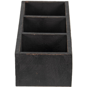 Деревяна скринька Clayre & Eef 6H1987Z чорна 33x12x7 см