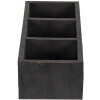 Деревяна скринька Clayre & Eef 6H1987Z чорна 33x12x7 см