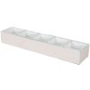 Деревяна скринька Clayre & Eef 6H1988W білий 54x12x7 см