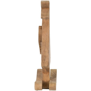 Clayre & Eef 6H2151L Декоративный кролик коричневый, розовый 17x7x33 см