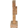 Clayre & Eef 6H2153 Декоративний кролик коричневий, синій 12x6x22 см