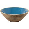 Декоративна миска Clayre & Eef 6H2168 Синя, коричнева Ø 25x10 см