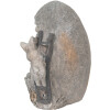 Clayre & Eef 6MG0022 Декоративне яйце сіре 33x25x21 см