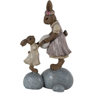 Clayre & Eef 6PR3537 Декоративний кролик рожевий,...