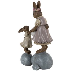 Clayre & Eef 6PR3537 Декоративный кролик розовый,...