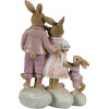 Clayre & Eef 6PR3540 Декоративний кролик рожевий, бежевий 11x6x18 см