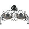 Clayre & Eef 6Y4682 Миска для собак чорна 39x19x25 см