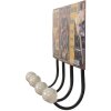 Clayre & Eef 6Y5014 Вешалка настенная красная 40x7x18 см