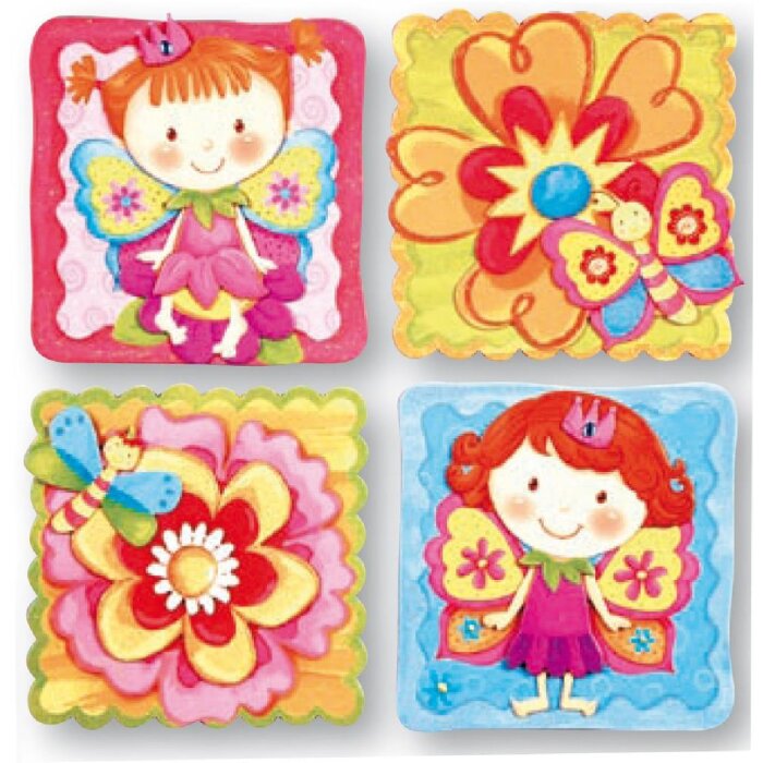 ZEP 4er Set Mädchen Wandtattoos Königin