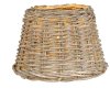 Clayre & Eef W4RO0081 Абажур Ø 23x17 см бежевый ротанговый круглый