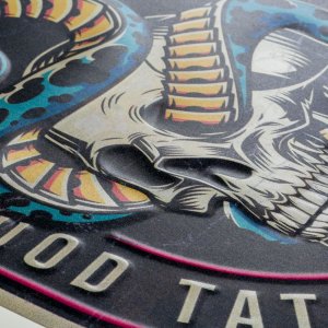 Бляшана вивіска ZEP TATTOO 35x45 см