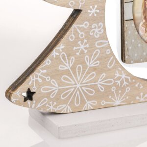 ZEP Елочная фоторамка Нестор коричневая 6x6 см (16x4,5x19 см)