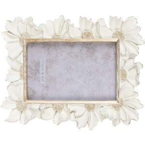 Clayre & Eef 2F0912 Фоторамка 18x2x23 см - 10x15 см Белая