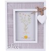Clayre & Eef 2F0963 Фоторамка 16x2x20 см - 9x13 см серо-белая