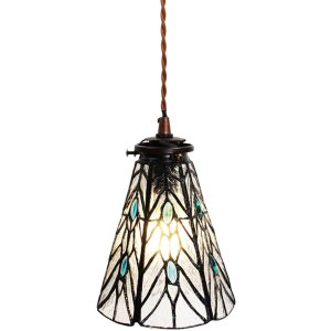 Clayre & Eef 5LL-6197 Підвісний світильник Tiffany Ø 15x115 см E14-max 1x40W