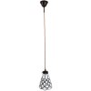 Clayre & Eef 5LL-6198 Подвесной светильник Tiffany Ø 15x115 см E14-max 1x40W белый - коричневый