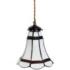 Clayre & Eef 5LL-6201 Подвесной светильник Tiffany Ø 15x115 см E14-max 1x40W белый - коричневый