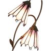 Clayre & Eef 5LL-6251 Настільна лампа Tiffany 35x18x61 см E14-max 2x25W коричнево-рожева