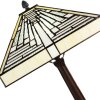 Clayre & Eef 5LL-6286 Настольная лампа Тиффани 31x31x48 см E27-max 1x60W Бежевый