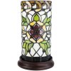 Clayre & Eef 5LL-6298 Настольная лампа Tiffany Ø 15x26 см E14-max 1x40W Зеленый - Бежевый