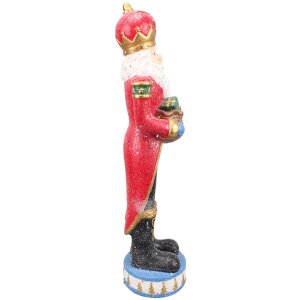 Clayre & Eef 5PR0089 Украшение Дед Мороз 22x21x82 см Синий