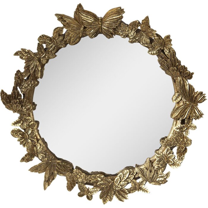 Дзеркало Clayre & Eef 62S269 Ø 34x5 см золотого кольору