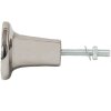 Clayre & Eef 65066 Дверная ручка Ø 4x3 см серебристого цвета