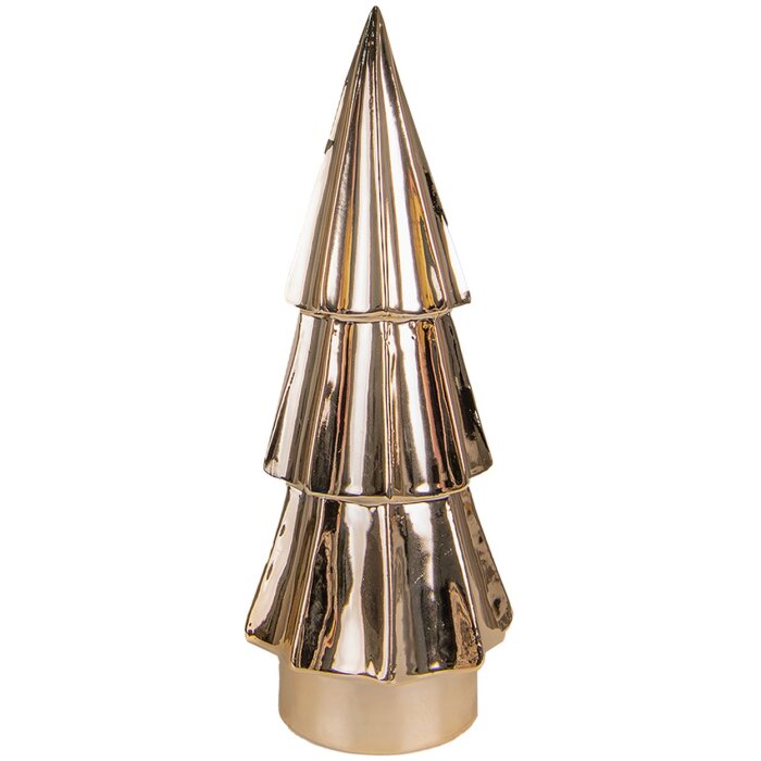 Clayre & Eef 6CE1508 Ялинка декоративна Ø 6x16 см Золотий колір