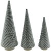 Clayre & Eef 6CE1511 Украшение Рождественская елка Ø 13x33 см Серый