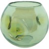 Підсвічник Clayre & Eef 6GL4093GR Tealight Holder Ø 12x12 см Зелений скляний підсвічник