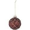 Clayre & Eef 6GL4118 Елочные игрушки Ø 8x8 см (набор из 2) Красный