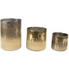 Clayre & Eef 6GL4273 Подсвечник Ø 10x10 см золотого цвета - Коричневый Подсвечник
