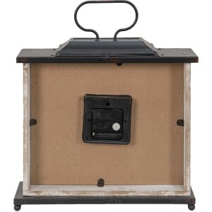 Clayre & Eef 6KL0768 Настольные часы 36x10x32 см - 1xAA черный - белый