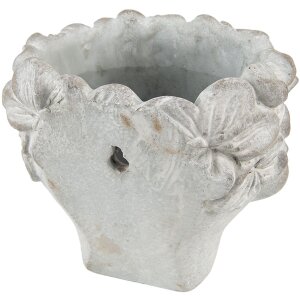Горщик для квітів Clayre & Eef 6TE0418L 20x18x18 см Сірий - Бежевий