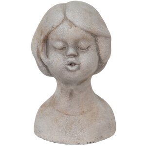 Clayre & Eef 6TE0422S Бюст дівчинки 11x10x18 см Бежевий