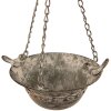 Підвісний тримач для рослин Clayre & Eef 6Y4833 23x17x46 см сірий - зелений